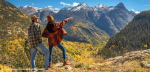 couple hiking near durango