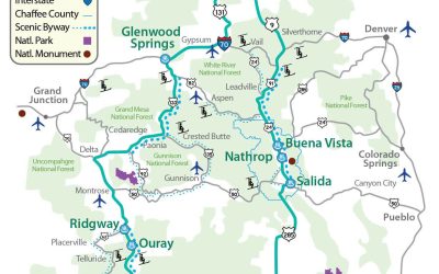 Map of Colorado Historic Hot Springs Loop